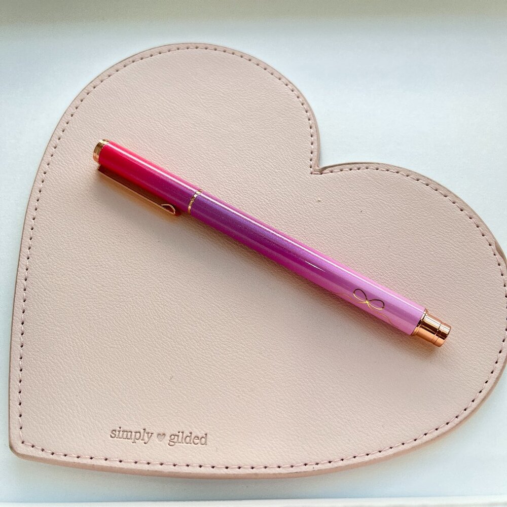 Simply Gilded Fiery Fall Refillable Ink Pen with rose gold hardware NWOT